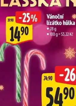 Albert Vánoční lízátko hůlka nabídka