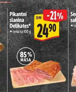 Albert Pikantní slanina Delikates nabídka
