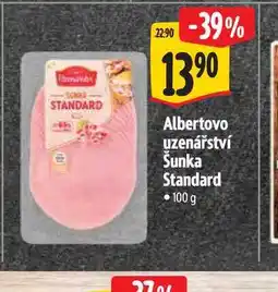 Albert Albertovo uzenářství Šunka Standard nabídka