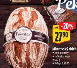 Albert Mistrovský chléb žitno-pšeničný nabídka