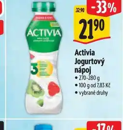 Albert Activia Jogurtový nápoj nabídka
