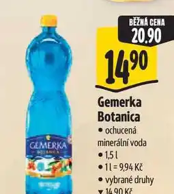 Albert Gemerka Botanica ochucená minerální voda 1,51 nabídka