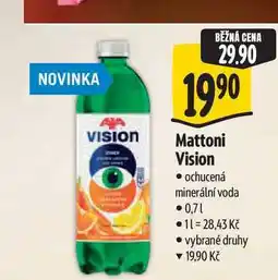 Albert Mattoni Vision ochucená minerální voda 0,71 nabídka