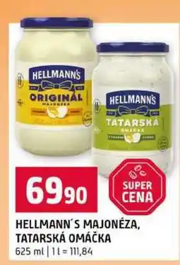 Terno HELLMANN'S MAJONÉZA, TATARSKÁ OMÁČKA nabídka