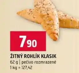 Terno ŽITNÝ ROHLÍK KLASIK 62 g pečivo rozmrazené nabídka