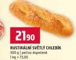 Terno RUSTIKÁLNÍ SVĚTLÝ CHLEBÍK 300 g pečivo dopečené nabídka