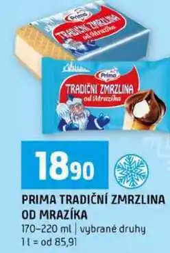 Terno PRIMA TRADIČNÍ ZMRZLINA OD MRAZÍKA 170-220 ml vybrané druhy nabídka