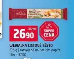 Terno WEWALKA LISTOVÉ TĚSTO 275 g rozválené na pečícím papíře nabídka