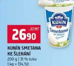 Terno KUNIN SMETANA KE ŠLEHÁNÍ 200 g 31% tuku nabídka