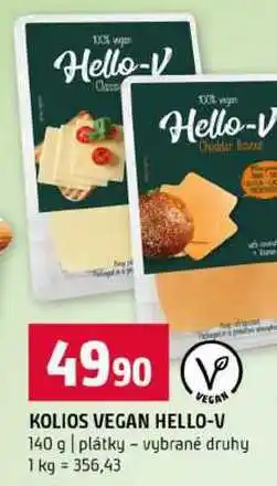 Terno KOLIOS VEGAN HELLO-V 140 g plátky vybrané druhy nabídka