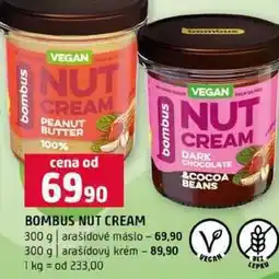 Terno BOMBUS NUT CREAM 300 g arašídové máslo 300 g arašídový krém nabídka