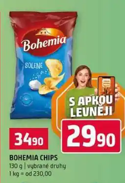 Terno BOHEMIA CHIPS 130 g vybrané druhy nabídka