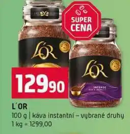 Terno L'OR LOR 100 g káva instantní vybrané druhy nabídka
