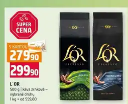 Terno L'OR 500 g káva zrnková vybrané druhy nabídka