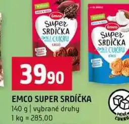 Terno EMCO SUPER SRDÍČKA 140 g vybrané druhy nabídka