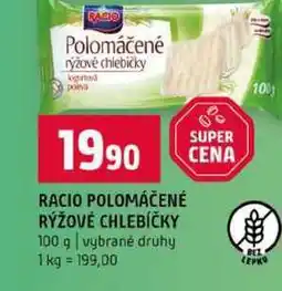 Terno RACIO POLOMÁČENÉ RÝŽOVÉ CHLEBÍČKY 100 g vybrané druhy nabídka