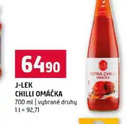 Terno J-LEK CHILLI OMÁČKA 700 ml vybrané druhy nabídka