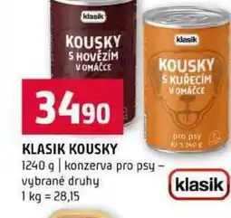 Terno KLASIK KOUSKY 1240 g konzerva pro psy vybrané druhy nabídka