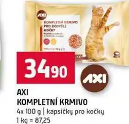 Terno AXI KOMPLETNÍ KRMIVO 4x 100 g kapsičky pro kočky nabídka