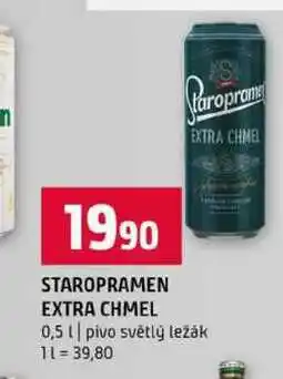 Terno STAROPRAMEN EXTRA CHMEL 0,5l pivo světlý ležák nabídka