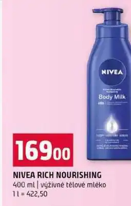 Terno NIVEA RICH NOURISHING 400 ml výživné tělové mléko nabídka