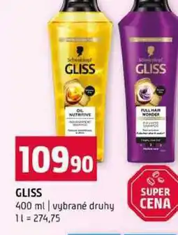 Terno GLISS 400 ml vybrané druhy nabídka
