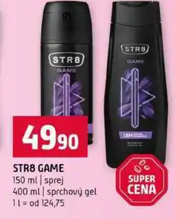 Terno STR8 GAME 150 ml 400 ml sprchový gel nabídka