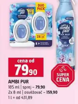 Terno AMBI PUR 185 ml sprej 2x 8 ml osvěžovač nabídka