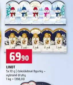 Terno LINDT 5x 10 g čokoládové figurky vybrané druhy nabídka
