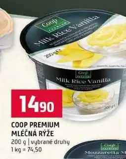 Terno COOP PREMIUM MLÉČNÁ RÝŽE 200 g vybrané druhy nabídka