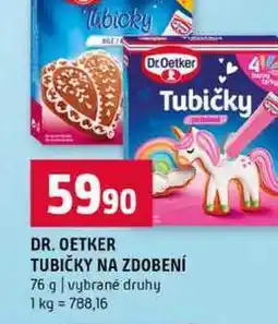Terno DR. OETKER TUBIČKY NA ZDOBENÍ 76 g vybrané druhy nabídka