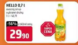 Terno HELLO 0,7l ovocný sirup vybrané druhy nabídka