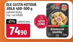 Terno DLE GUSTA HOTOVÁ JÍDLA 400-500 g vybrané druhy nabídka