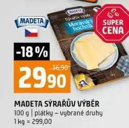 Terno MADETA SÝRAŘŮV VÝBĚR 100 g plátky vybrané druhy nabídka