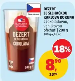 Penny Market Karlová Koruna dezerť se šlehačkou čokoláda nabídka