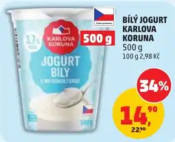 Penny Market Karlová Koruna bílý jogurt nabídka