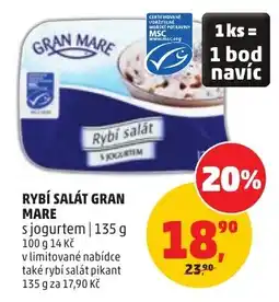 Penny Market Rybí salát gran mare s jogurtem nabídka