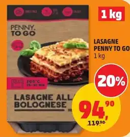 Penny Market Penny to go lasagne all bolognese nabídka