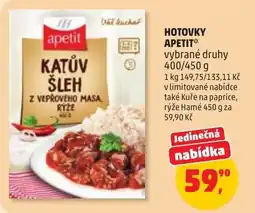 Penny Market Apetit katův šleh z vepřového masa ryže nabídka