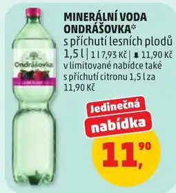 Penny Market Minerální voda ondrášovka s příchutí lesních plodů nabídka