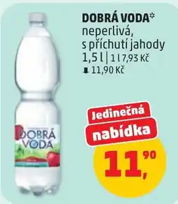 Penny Market Dobrá voda neperlivá s příchutí jahody nabídka