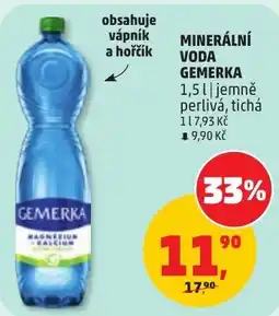 Penny Market Minerální voda gemerka nabídka