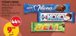 Penny Market Orion tyčinky milena koko deli pistáciová nabídka
