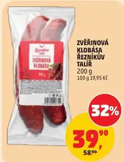 Penny Market Republiková zvěřinová klobása řezníkův talíř nabídka