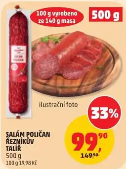 Penny Market Salám Poličan Řezníkův Talíř nabídka