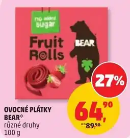 Penny Market Bear fruit rolls nabídka