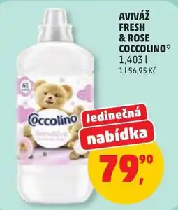Penny Market Aviváž fresh & rose coccolino nabídka