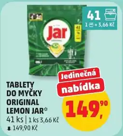 Penny Market Jar tablety do myčky original lemon nabídka