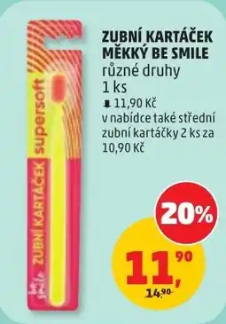 Penny Market supersoft zubní kartáček měkký be smile nabídka