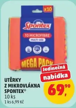 Penny Market Spontex utěrky z mikrovlákna nabídka